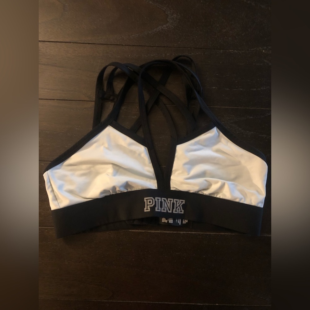 Pink sports bra